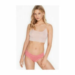 Victoria’s Secret Victoria's Secret Lipstick Red Geo Lace Cheeky Panty