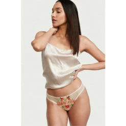Victoria's Secret Shop 2 Victoria’s Secret Victoria's Secret Strawberry Embroidery Thong Panty