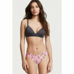 Victoria’s Secret Victoria's Secret Angel Pink Butterfly Sign Noshow Thong Panty
