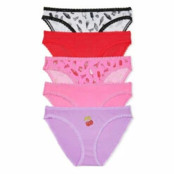 Victoria’s Secret Victoria's Secret Pack Stretch Cotton Bikini Panties In Ice Cream