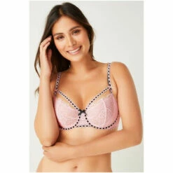 Victoria’s Secret Victoria's Secret Angel Pink Lace Unlined Balcony Bra