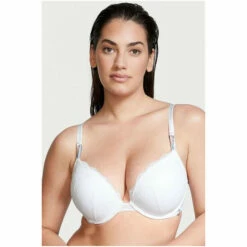 Victoria’s Secret Victoria's Secret White Lace Push Up T-Shirt Bra