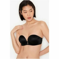 Victoria’s Secret Victoria's Secret Black Add 2 Cups Smooth Multiway Strapless Bra