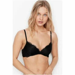 Victoria's Secret Shop 12 Victoria’s Secret Victoria's Secret Lightly Lined Wireless Bra Black Floral