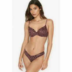 Victoria’s Secret Victoria's Secret Vintage Rose Pink Leopard Smooth Lightly Lined Full Cup Bra