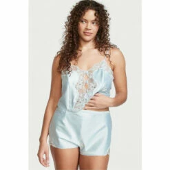 Victoria’s Secret Victoria's Secret ButtonFront Satin Lace Cami Set