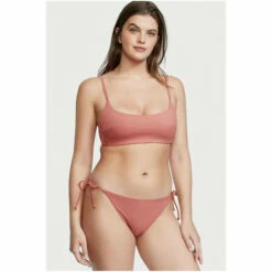 Victoria's Secret Shop 40 Victoria’s Secret Victoria's Secret Essential Ribbed Scoop Swim Top Ensign